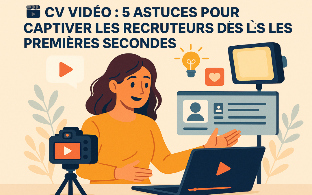 🎥 CV Vidéo : 5 astuces pour captiver les recruteurs dès les premières secondes