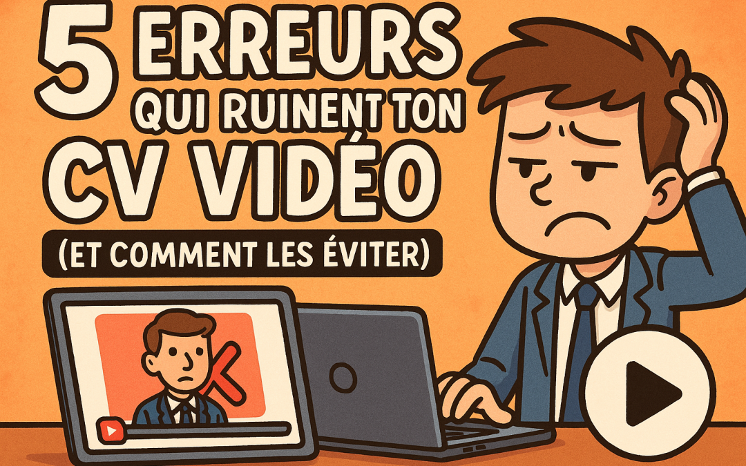 🎬 5 erreurs qui ruinent ton CV vidéo (et comment les éviter)